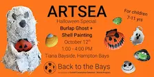 ArtSEA Halloween Special: Burlap Ghost + Shell Painting (7-11yrs)