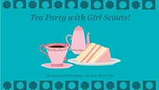 Tea Party with Girl Scouts