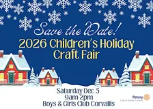 Rotary presents the 2026 Childrens Holiday Craft Fair