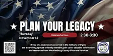 Plan Your Legacy: Veterans Services