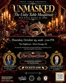 Join us for UNMASKED: The Unity Table Masquerade