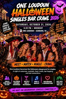 ONE LOUDOUN HALLOWEEN SINGLES BAR CRAWL 2026  (SATURDAY)