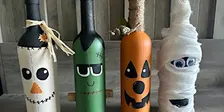 Pre Halloween Wine Tasting & Wine Bottle Decorating