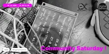Community Saturday | sabato 24 ottobre 2026