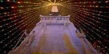 CHRISTMAS LIGHTS ON MONUMENT CIRCLE AT NIGHT