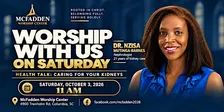 Worship With Us: Kidney Health Talk with Dr. Nzisa Mutinga-Barnes