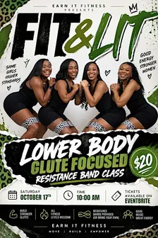 Fit & Lit : A  Lower Body Targeted Resistance Band Training Class