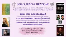 BOOKS, FILMS, & THEN SOME: Emily Rapp Black / Veronica / Buttinskies