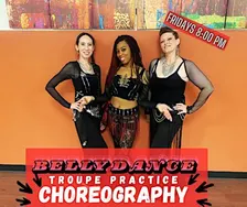 Belly Dance Troupe Choreography Practice