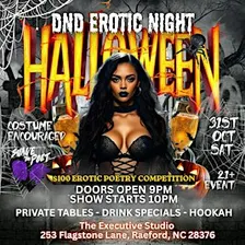 Halloween DND Open Mic Night: Erotic Poetry After Dark