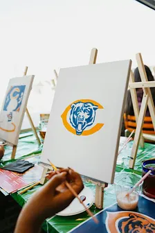 Chicago Bears Themed Sip and Paint