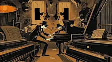 The Andrew Brothers Dueling Pianos Outside