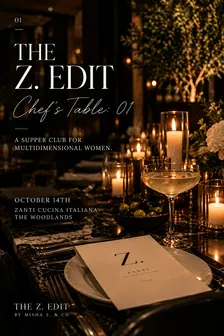 The Z. Edit Chef Tables - Women's Supper Club