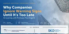 Why Companies Ignore Warning Signs Until It's Too Late