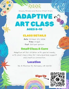 Adaptive Art Class for Kids (Ages 8–10) | Bravely Minded & Monroe Street St