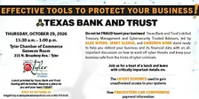Effective Tools to Protect Your Business by Texas Bank and Trust