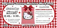 VICTORVILLE Beginner Sewing Machine Workshop HK Booksleeve