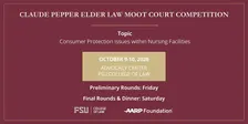 Claude Pepper Elder Law Moot Court Competition