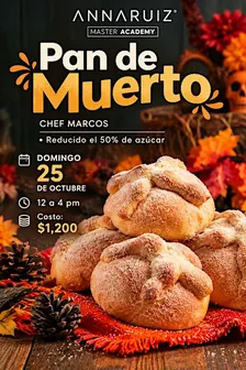 Pan de Muerto reducido en 50% de azúcar by Chef Marcos Valadez en ARS