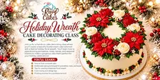 Holiday Wreath Cake: Buttercream Florals & Festive Elegance!