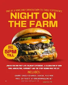 Evening on the farm: Chef Driven Farm-to-table Live cooking event