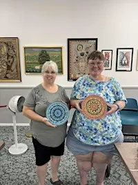 Beginner Dot Mandala Wood Painting & Sip | Creative Class (Lewisville-DFW)