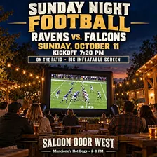 Sunday Night Football on the Patio: Ravens vs. Falcons