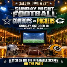Sunday Night Football on the Patio: Cowboys vs. Packers