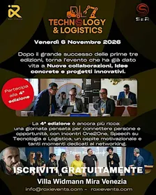 Evento SeR Technology & Logistics 4° Edizione | AI 1° Edizione  06/11/2026