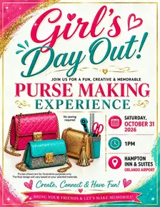Girl's Day Out Purse Making Experience