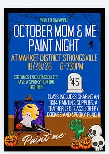October Mom & Me Paint Class at Market District Strongsville