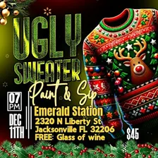 Ugly Sweater Sip & Paint