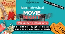 Metaphysical Movie Night at Center for Spiritual Living
