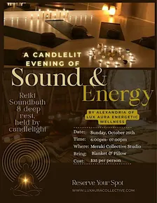 A Candlelit Evening of Sound & Energy | Reiki Soundbath