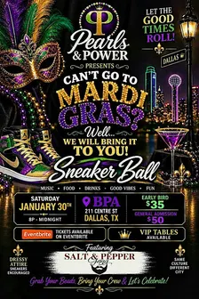 Pearls & Power Mardi Gras Sneaker Ball