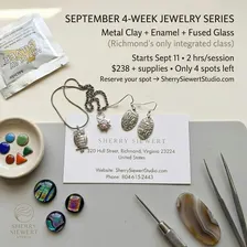 Metal Clay Fundamentals — December 6pm Cohort (4-Week Course)