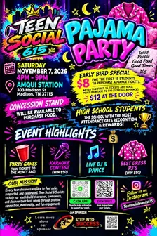 Teen Social 615 Pajama Party