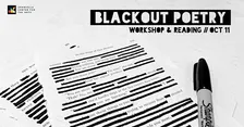 Blackout Poetry Workshop & Reading
