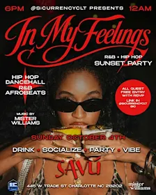 In My Feelings Sunset Party @ Savú | Sun Oct 4th | 6PM | FREE Entry w/ RSVP