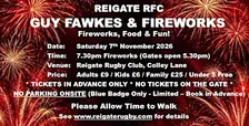 Reigate RFC Fireworks 2026