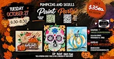 Pumpkins & Skulls Paint Party!