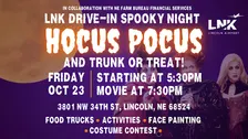 LNK Spooky Drive-In Night: Hocus Pocus & Trunk-or-Treat!