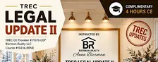 TREC 4hrs CE Legal Update II - McKnight Title in Conroe TX