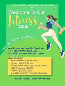 NoTalk Fitness & Greenville Neighborhood Committee Fitness Club