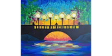 Sunset Bridge - Paint and Sip in Chicago | Classpop!™