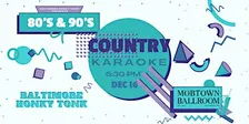 80's & 90's Live Band Country Karaoke Night