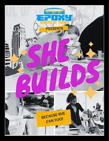 "She Builds: Epoxy Countertops and Woodworking."