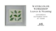 Watercolor Leaves Workshop with Regina West
