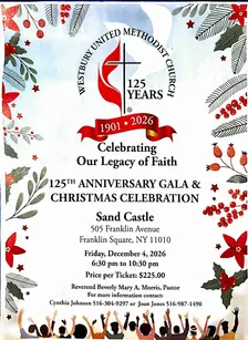 125th Anniversary Gala for Westbury United Methodist Church, NY