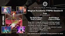 Magical Academia TTRPG - Session 0 - Kids on Broom
